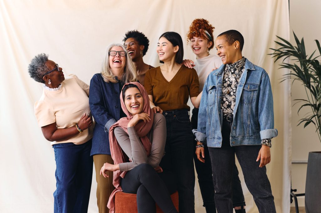 Women’s wellbeing support Scotland a group of women laughing